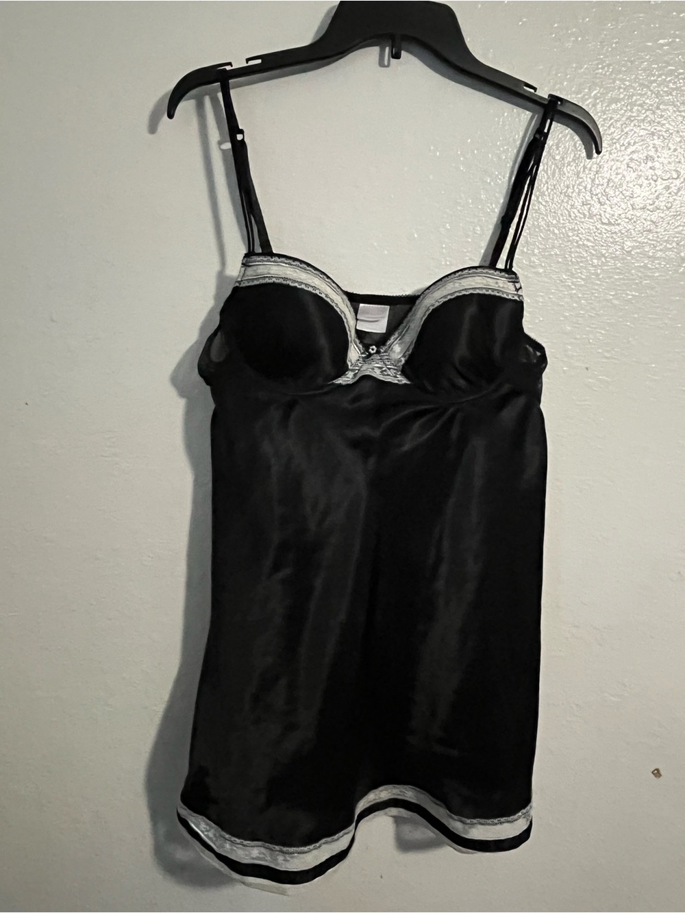 Y2k Black slip dress